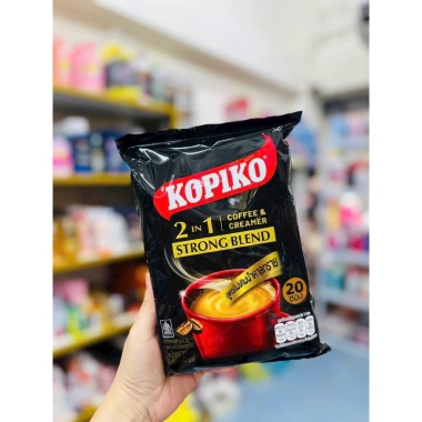 Cafe Hoà Tan Black Kopiko 2in1 - Cà Phê Đen Hàng Thái Lan 20 Gói Nhỏ 200g 102.000 VND