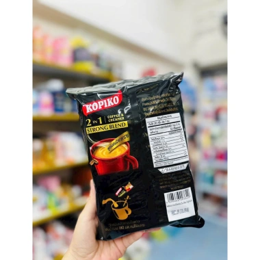 Cafe Hoà Tan Black Kopiko 2in1 - Cà Phê Đen Hàng Thái Lan 20 Gói Nhỏ 200g 102.000 VND