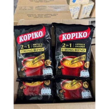 Cafe Hoà Tan Black Kopiko 2in1 - Cà Phê Đen Hàng Thái Lan 20 Gói Nhỏ 200g 102.000 VND