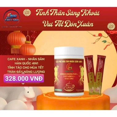 Cafe Hòa Tan Nhân Sâm 4in1 - Tăng sức đề kháng, giảm mệt mỏi, giá ưu đãi 328.000đ
