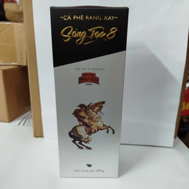 Cafe Rang Xay Trung Nguyên Sáng Tạo 8 - Hộp 250g/500g, Giá ưu đãi 312.000₫, hương vị đậm đà, giảm giá 2