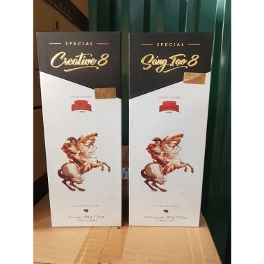 Cafe Rang Xay Trung Nguyên Sáng Tạo 8 - Hộp 250g/500g, Giá ưu đãi 312.000₫, hương vị đậm đà, giảm giá 3