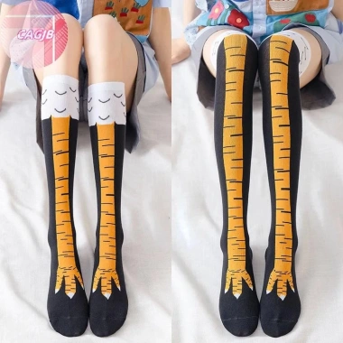Cagjb Gà Chân Nữ Đầu Gối Dài Hoạt Hình Cotton 3D In - Tất Cao Đùi, Giá chỉ 54.970₫