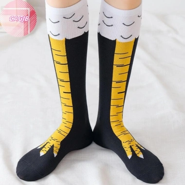Cagjb Gà Chân Nữ Đầu Gối Dài Hoạt Hình Cotton 3D In - Tất Cao Đùi, Giá chỉ 54.970₫