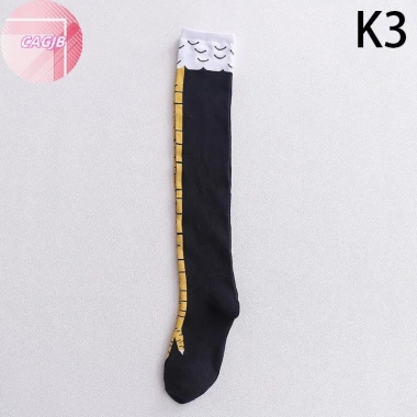 Cagjb Gà Chân Nữ Đầu Gối Dài Hoạt Hình Cotton 3D In - Tất Cao Đùi, Giá chỉ 54.970₫