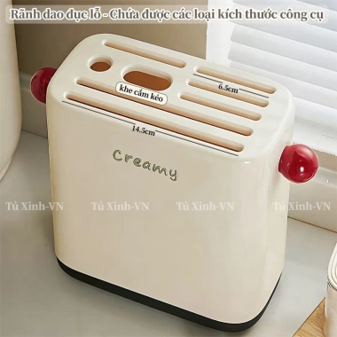 Cài Dao Kéo Đa Năng Gọn Gàng - Kệ Đặt Dao Tiện Lợi, Phụ Kiện Trang Trí Dễ Thương