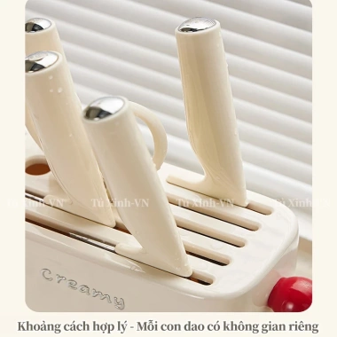 Cài Dao Kéo Đa Năng Gọn Gàng - Kệ Đặt Dao Tiện Lợi, Phụ Kiện Trang Trí Dễ Thương