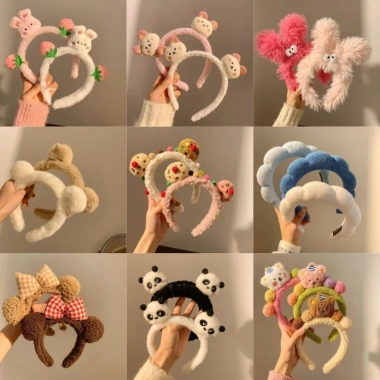 Cài tóc băng đô bờm lông cute - Phụ kiện tóc ngộ nghĩnh, giá chỉ 18.900đ