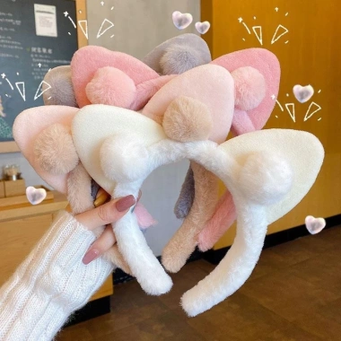 Cài tóc băng đô bờm lông cute - Phụ kiện tóc ngộ nghĩnh, giá chỉ 18.900đ