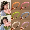 Cài tóc bé gái nhiều màu vải trơn - phù hợp áo dài Tết, giá ưu đãi 28.000đ