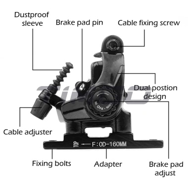 Caliper Dual Piston Nhôm Hợp Kim - Phanh Đĩa Xe Đạp Cơ Khí Đua Đường Sỏi, Giá 303.860₫