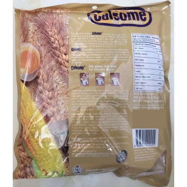 CALSOME Túi Nâu 500g Ngũ Cốc Dinh Dưỡng Canxi Sô Cô La – Hương Chocolate, Halal, Giá 79.400 VND 4
