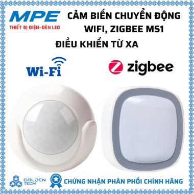 Cảm biến chuyển động Wifi Zigbee MS1 - Phạm vi 7m, không dây, giá ưu đãi 659.000₫