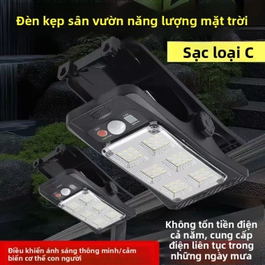 Cảm biến năng lượng mặt trời - Đèn tường chống nước, trong nhà và ngoài trời, kèm hàng rào, đèn sân vườn, giá ưu đãi 164k