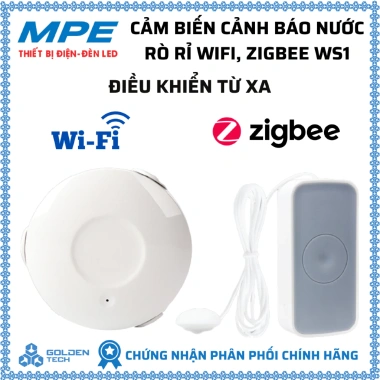 Cảm biến rò rỉ nước WiFi Zigbee WS1 MPE - Điều khiển từ xa, cảnh báo nhanh, giá ưu đãi 586k