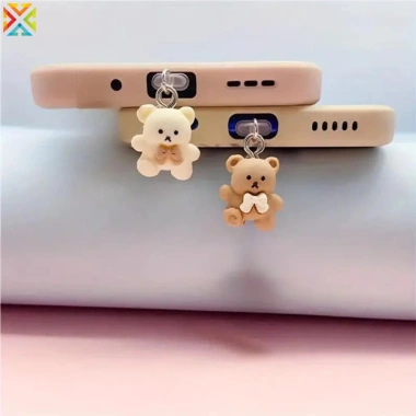Cắm Bụi Đa Năng cho iPhone và Samsung Type-C Giao Diện Gấu Dễ Thương Giá Ưu Đãi 28.390 VND