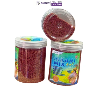 Cám cao cấp Hikari Mix 5in1 Red Thức ăn trùng huyết đỏ, kích size, hỗ trợ tiêu hoá cá