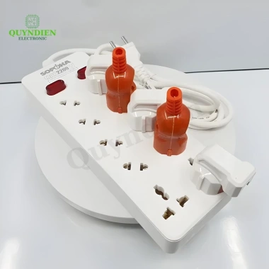 Cắm Chéo 10 Cửa 2.200W Siêu Bền Chống Cháy Chịu Nhiệt Nút Nguồn - Linh Kiện Quỳnh Diễn 3