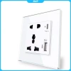 Cắm điện tường quốc tế 13A UK loại C, USB 2.100mA - Giá giảm 70.800đ 2