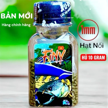 Cám Finy hạt 1mm 10g bản mới – hỗ trợ vây cao màu sắc, phù hợp lóc lạnh, chỉ 70.000đ