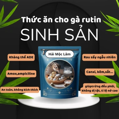 Cám Gà Rutin Sinh Sản Hải Mộc Lâm 680g – Tăng Trứng, Ổn Định Thể Trạng, 18.500 VND
