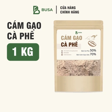 Cám Gạo Cà Phê 1KG BUSA - Tẩy Da Chết, Dưỡng Trắng Sạch Sâu Cho Mặt & Body, 42.000đ