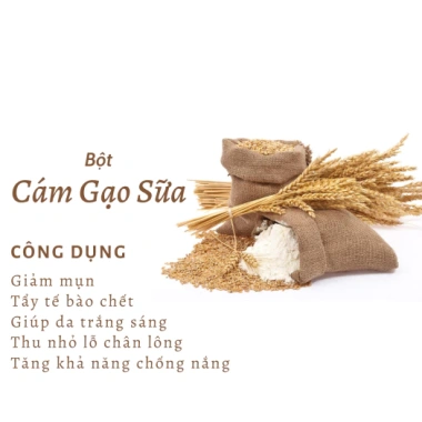 Cám Gạo Cà Phê 1KG BUSA - Tẩy Da Chết, Dưỡng Trắng Sạch Sâu Cho Mặt & Body, 42.000đ