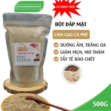 Cám Gạo Cà Phê Nguyên Chất 500g Handmade - Mỹ Phẩm Tự Nhiên Giá Ưu Đãi 37,500₫