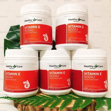 Cam Kết Hàng Chính Hãng Viên Uống Healthy Care Vitamin E 500IU 200 Viên Úc