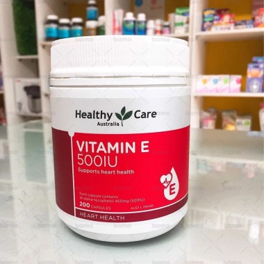 Cam Kết Hàng Chính Hãng Viên Uống Healthy Care Vitamin E 500IU 200 Viên Úc