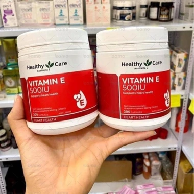 Cam Kết Hàng Chính Hãng Viên Uống Healthy Care Vitamin E 500IU 200 Viên Úc