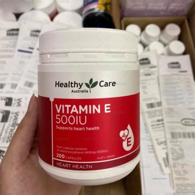 Cam Kết Hàng Chính Hãng Viên Uống Healthy Care Vitamin E 500IU 200 Viên Úc