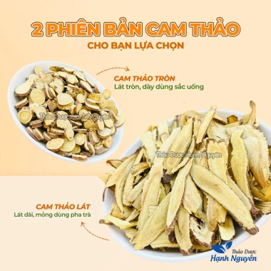 Cam thảo khô 100g - Trà phiến vị ngọt, giảm ho, khan tiếng - 18.000₫