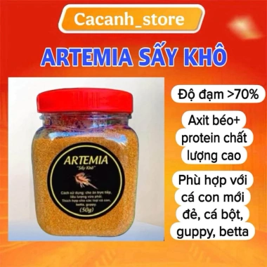 Cám Trùng Huyết Artemia Sấy Khô T5 - Thức Ăn Top 1 Cho Cá Cảnh, Giá 9.992₫