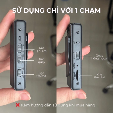 Camera 1.080 Full HD Mini Cầm Tay Bỏ Túi, Góc Rộng, Giá 169.000 - Giảm 20% 4