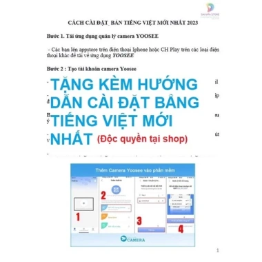 Camera 4G Yoosee 2 mắt xoay 360, 2 màn hình, xem đêm màu, đàm thoại 2 chiều - Giá ưu đãi 572.750₫ 3 Camera 4G Yoosee 2 mắt xoay 360, 2 màn hình, xem đêm màu, đàm thoại 2 chiều - Giá ưu đãi 572.750₫ 3