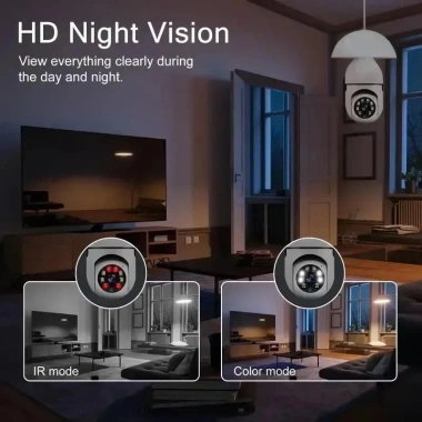 Camera bóng đèn E27 4X Zoom AI - Phát hiện chuyển động người, ban đêm màu sắc, giá 331k