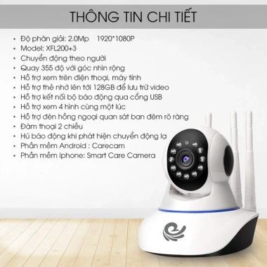 Camera CareCam 2.0 Full HD 1.080 miễn phí ship kèm thẻ nhớ - Giá chỉ 930.000đ 4