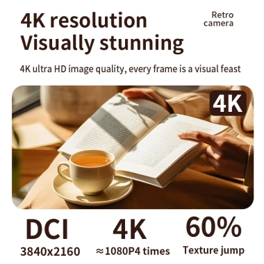 Camera CCD 4K 2.4 inch 6.400MP 16x Zoom - Học sinh, người mới bắt đầu, 770k 3