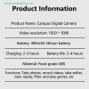 Camera CCD kỹ thuật số di động retro HD LED Pixel - Quà tặng vlog cho trẻ em, học sinh - Giá ưu đãi 350.020₫ 7