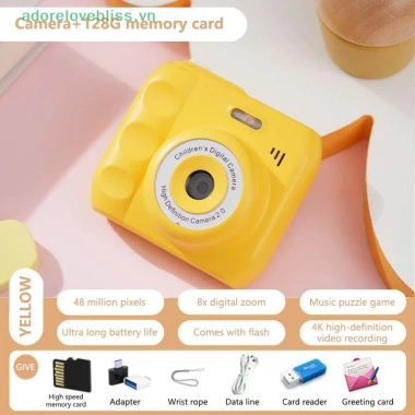 Camera CCD kỹ thuật số di động retro HD LED Pixel - Quà tặng vlog cho trẻ em, học sinh - Giá ưu đãi 350.020₫ 18 Camera CCD kỹ thuật số di động retro HD LED Pixel - Quà tặng vlog cho trẻ em, học sinh - Giá ưu đãi 350.020₫ 18
