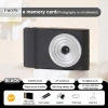 Camera CCD Mini 44MP E-WOITD 4K Zoom 8X, Ống kính đôi, thẻ nhớ, cho bé gái - Quà tặng HNVN 13