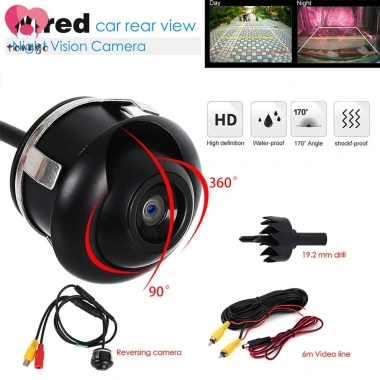 Camera dự phòng ô tô chống nước, tầm nhìn ban đêm, quan sát phía sau, camera lùi siêu nét 2K 3