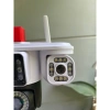Camera giám sát ngoài trời 4 mắt 3 màn hình, đêm màu, chống nước, phát hiện chuyển động, bảo hành 24 tháng 5