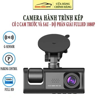 Camera hành trình 2 cam trước sau FullHD 1.080p - Giá chỉ 509.000₫, ghi hình 24h