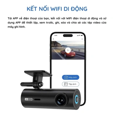 Camera Hành Trình 4K KAW Góc Quay Rộng, Quay Đêm 3M, App Di Động - 1.267.000₫