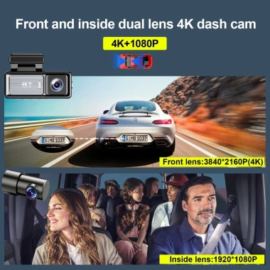 Camera Hành Trình 4K WiFi 2 Kênh, Góc Rộng 170°, Ghi Đêm Nét Sắc, Thẻ Nhớ 128GB, Chỉ 1.09 Triệu 8