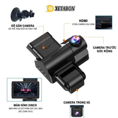 Camera hành trình 4TAXI Pro 3 mắt cam 2K/FHD, 4Taxi 2 mắt cam, kết nối smartphone, bảo hành 12 tháng - giá chỉ 699.000₫ 4 Camera hành trình 4TAXI Pro 3 mắt cam 2K/FHD, 4Taxi 2 mắt cam, kết nối smartphone, bảo hành 12 tháng - giá chỉ 699.000₫ 4