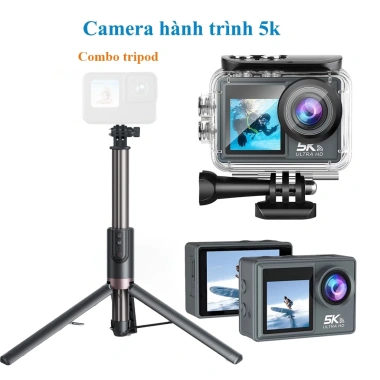 Camera hành trình 5K chống rung xe máy - Ghi video HD, giảm rung mạnh, chỉ 2 triệu