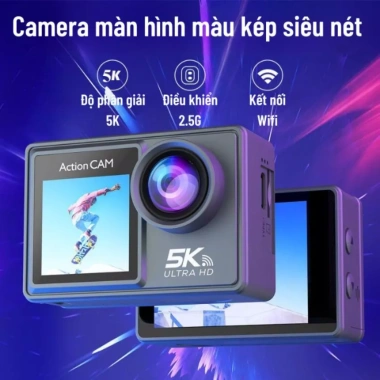 Camera hành trình 5K chống rung xe máy - Ghi video HD, giảm rung mạnh, chỉ 2 triệu